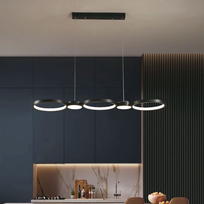 LED PENDANT LIGHT 38W DL 4560lm 120° 974x260x1100mm BLACK