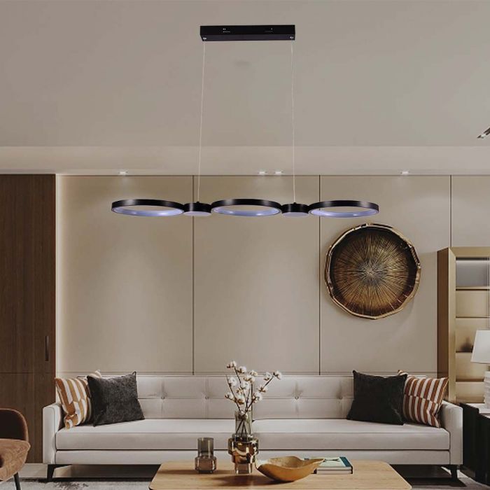 LED PENDANT LIGHT 38W DL 4560lm 120° 974x260x1100mm BLACK