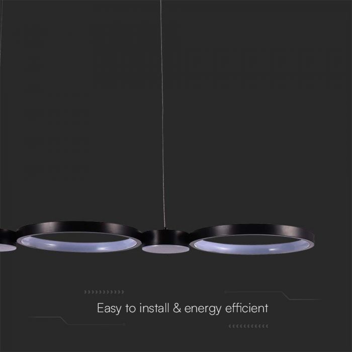 LED PENDANT LIGHT 38W DL 4560lm 120° 974x260x1100mm BLACK