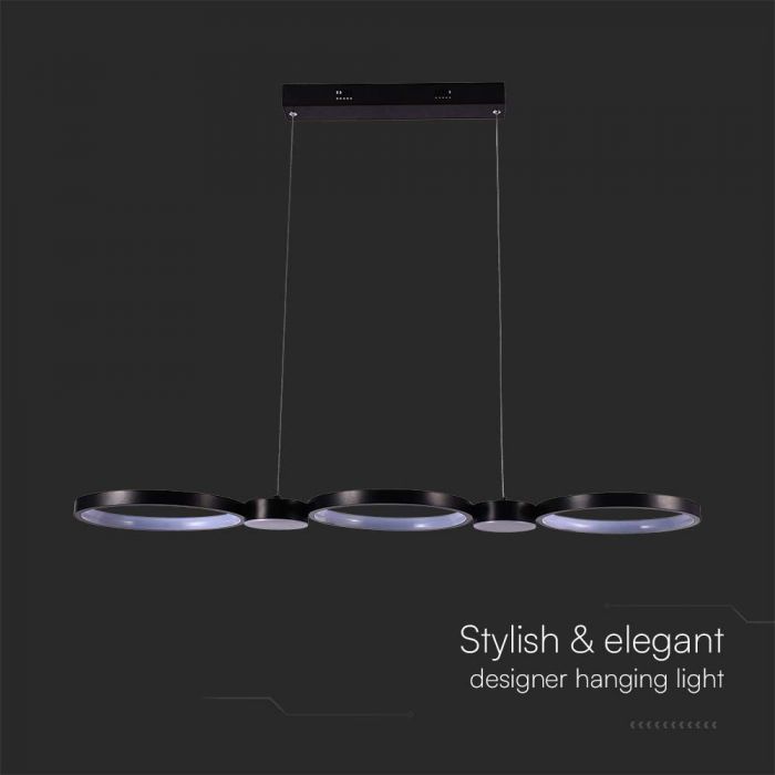 LED PENDANT LIGHT 38W DL 4560lm 120° 974x260x1100mm BLACK