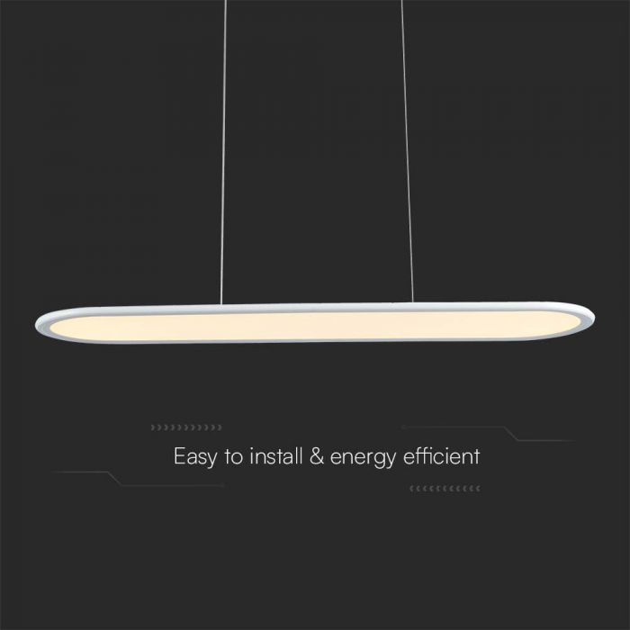 LED PENDANT LIGHT 24W DL 3000lm 120° 800x200x1040mm WHITE