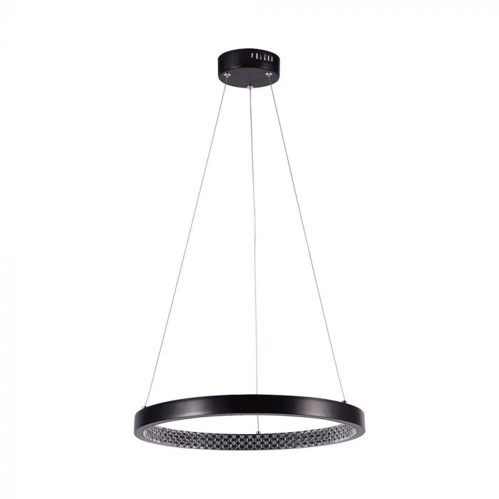 LED PENDANT LIGHT CRYSTAL ACRYLIC INSIDE 19W DL 2160lm 400x1080mm BLACK