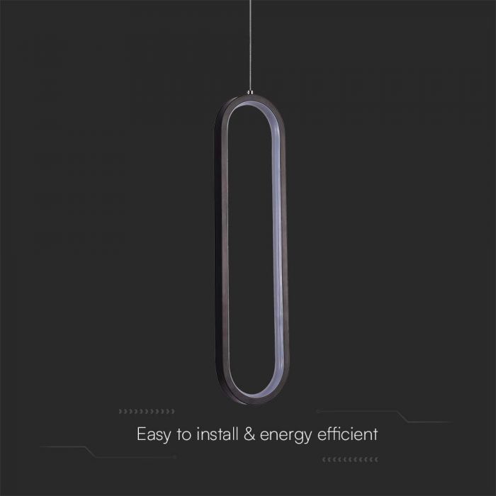 LED PENDANT LIGHT 13W DL 1500lm 100x70x1530mm BLACK