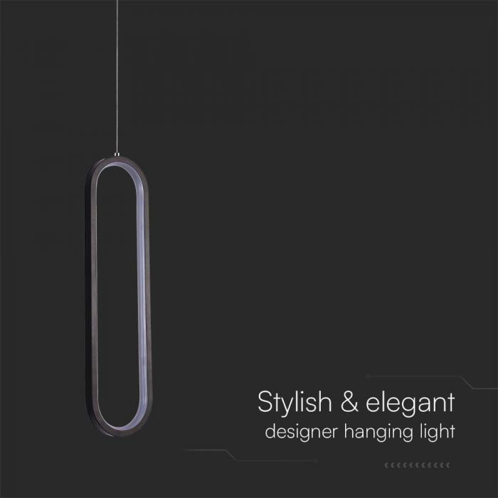 LED PENDANT LIGHT 13W DL 1500lm 100x70x1530mm BLACK
