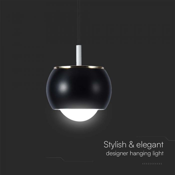 LED PENDANT LIGHT 9W WW 1000lm 120° 100x1230mm BLACK