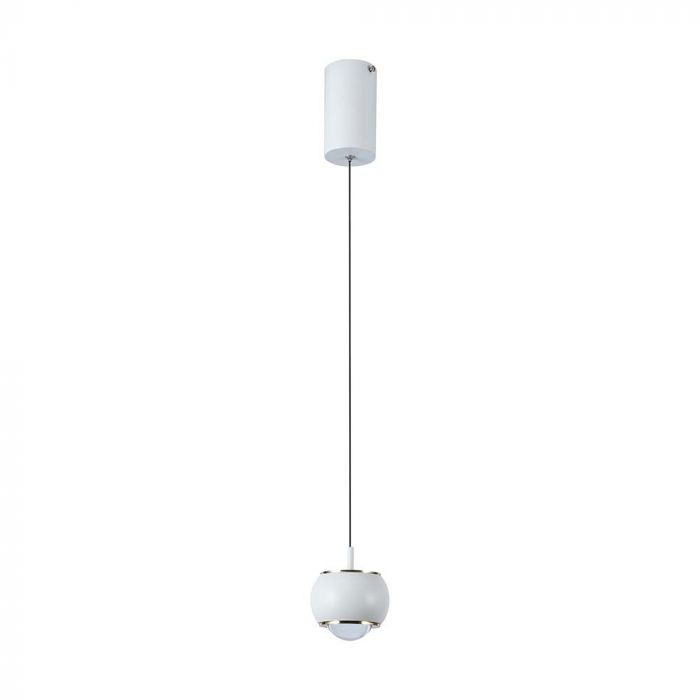 LED PENDANT LIGHT 9W WW 1000lm 120° 100x1230mm WHITE