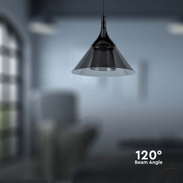 LED PENDANT LIGHT 9W WW 1000lm 200x1300mm BLACK
