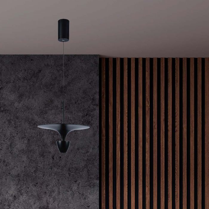 LED PENDANT LIGHT 9W DL 1000lm 300x1400mm BLACK