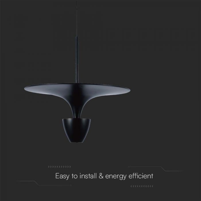 LED PENDANT LIGHT 9W DL 1000lm 300x1400mm BLACK