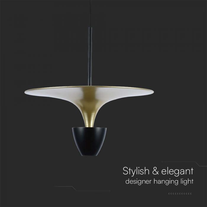 LED PENDANT LIGHT 9W DL 1000lm BLACK+GOLD