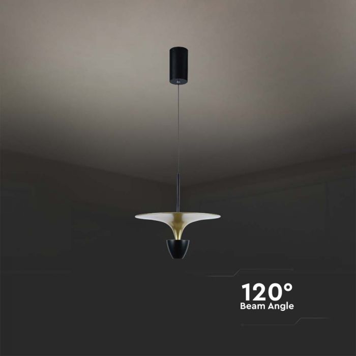LED PENDANT LIGHT 9W DL 1000lm BLACK+GOLD