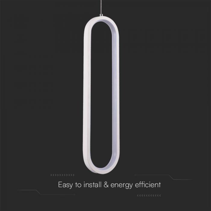 LED PENDANT LIGHT 13W DL 1500lm 100x70x1530mm WHITE