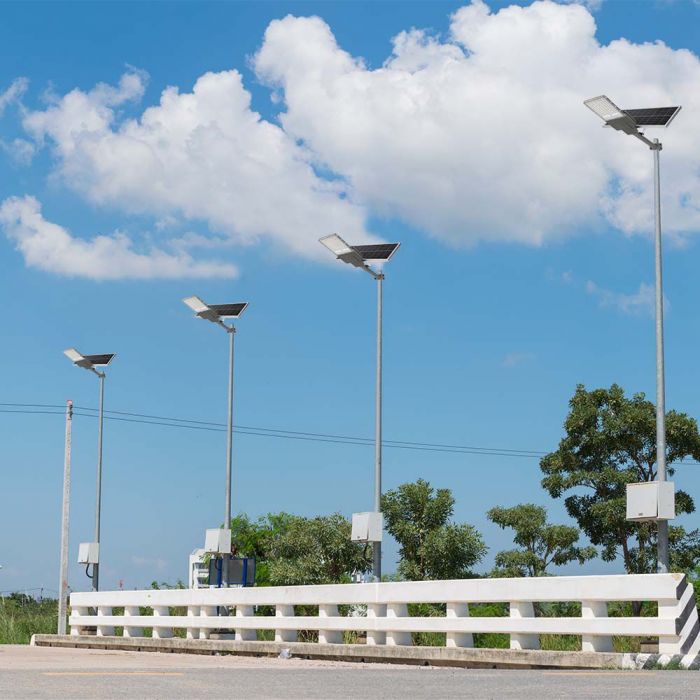 LED SOLAR STREET LIGHT 60W CW 3000lm 120° 200x530mm IP65