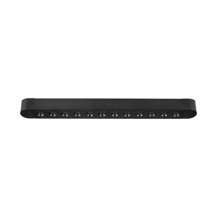 LED MAGNETIC ULTRA THIN TRACK LIGHT-GRILLE LIGHT 12W CW 1100lm 35° 26x24x273mm BLACK