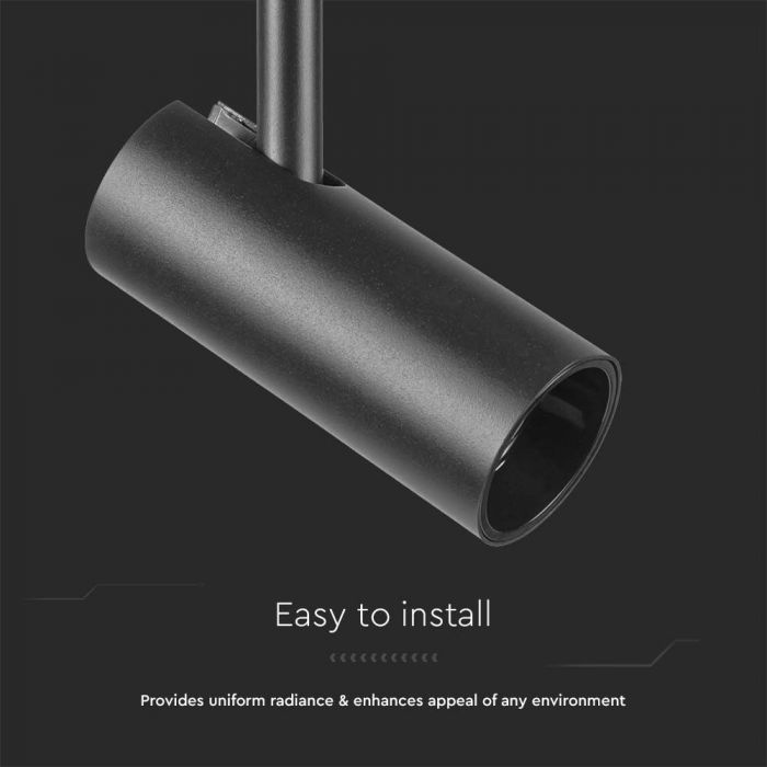 LED MAGNETIC ULTRA THIN LIGHT 20W WW 2200lm 34° 56x128x210mm BLACK