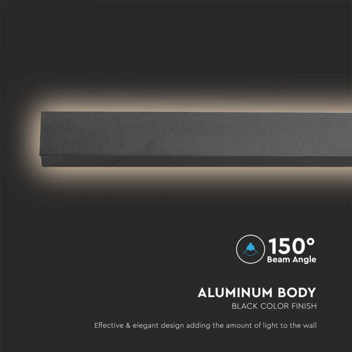 LED LINEAR WALL LIGHT 16W DL 2250lm 150° 1010x60x50mm ANTHRACITE IP65