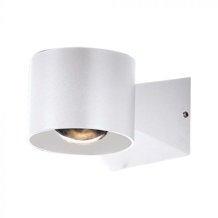 LED WALL LIGHT 5W DL 500lm 90° 90x70x130mm WHITE IP65