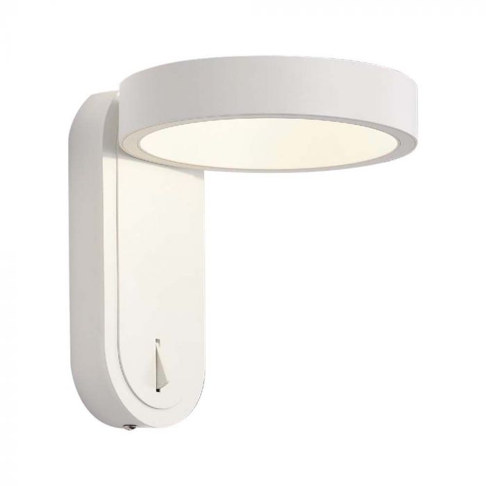 LED WALL LIGHT 5W WW+DL 600lm 120° 153x183x185mm WHITE IP65