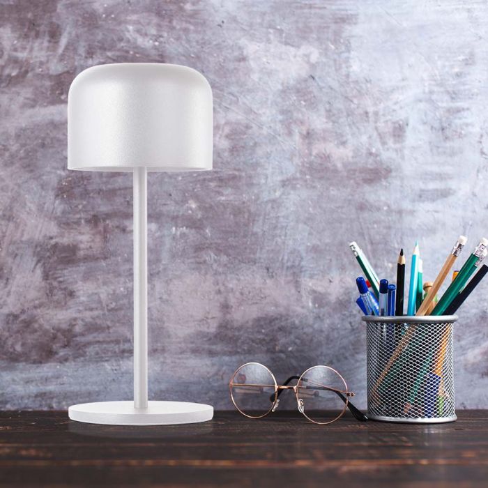 LED TABLE LAMP 1.5W WW+CW 150lm 180° 86x210mm WHITE IP54