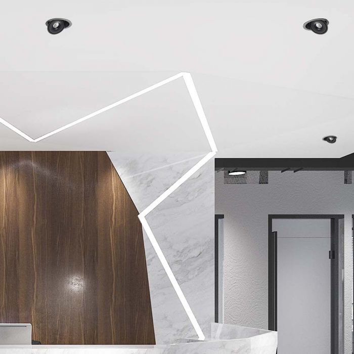 LED COB DOWN LIGHT 20W 3IN1 1408lm 25° 165x50mm (150mm) BLACK