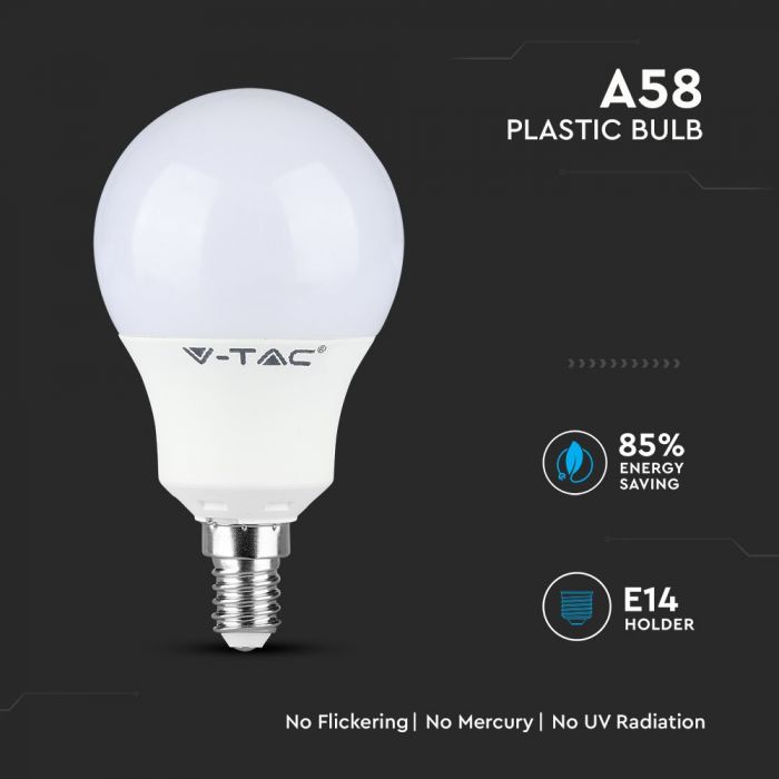 LED E14 LAMP 9W WW 806lm 200° A58 112x58 SAMSUNG CHIP