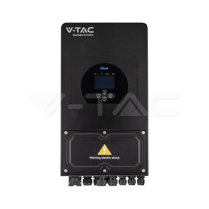 6kW Hybrid Solar Inverter Single Phase 10YRS Warranty Black