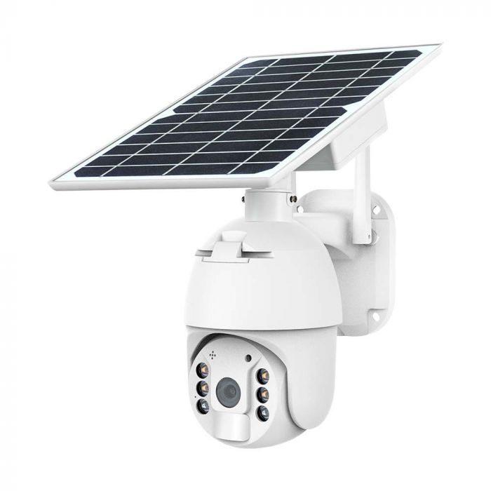 WiFi HD SMART SOLAR ENERGY PTZ CAMERA WITH SENSOR 170x210x165mm WHITE IP65