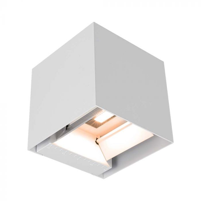LED SOLAR WALL LIGHT COB WITH PIR SENSOR(4-5m) 9W 860lm WW 150x153x150mm WHITE