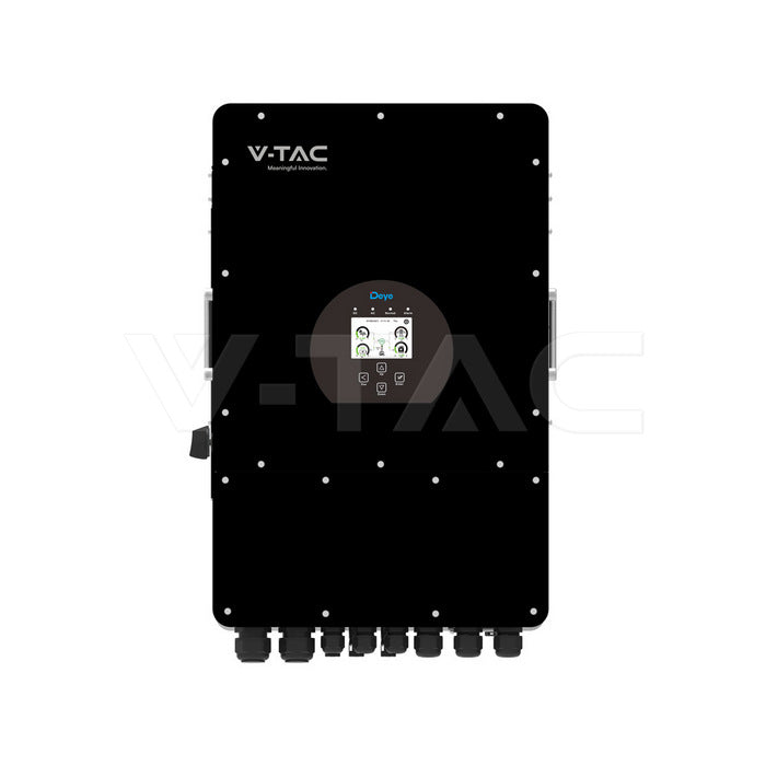 12kW Hybrid Solar Inverter Three Phase 380VAC 10YRS Warranty Black Body