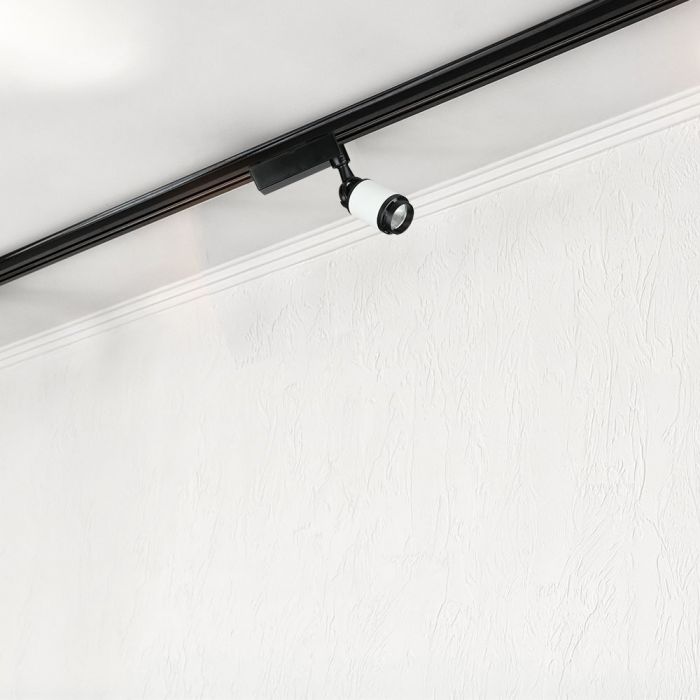 10W LED Track Light Black/White Body White
