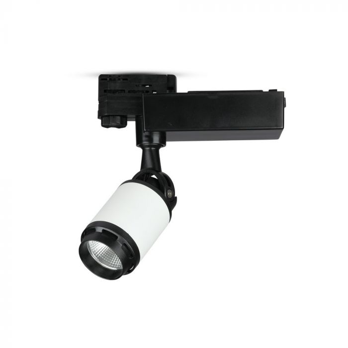 10W LED Track Light Black/White Body White