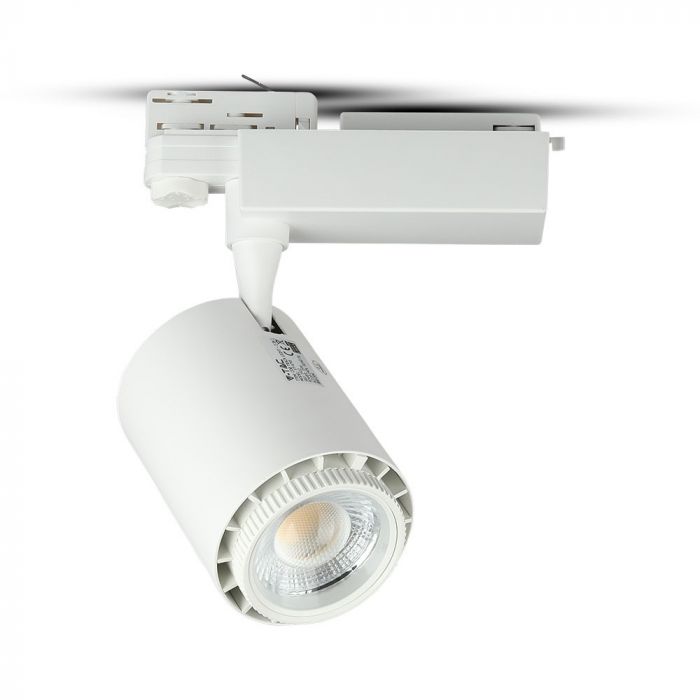 LED TRACK COB LIGHT 35W 3000lm CCT Adjustable 20-60° 100X196X262 4-LINE WHITE DIMMABLE