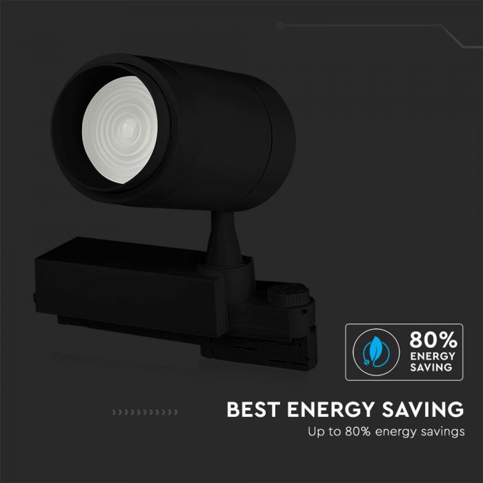 LED TRACK COB LIGHT 35W 2350lm 3 IN 1 16-53° 250X183X93 BLUETOOTH CONTROL BLACK