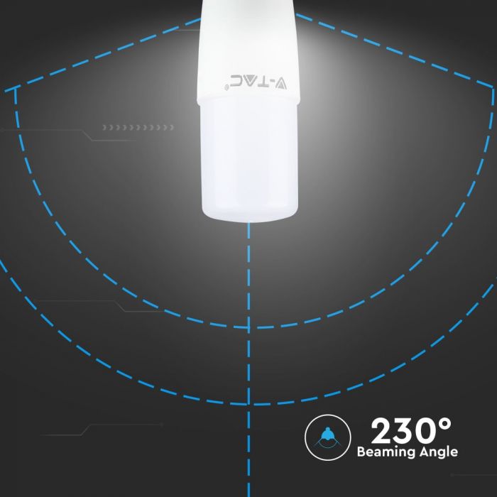 LED Bulb SAMSUNG Chip 8W E27 T37 Plastic 4000K
