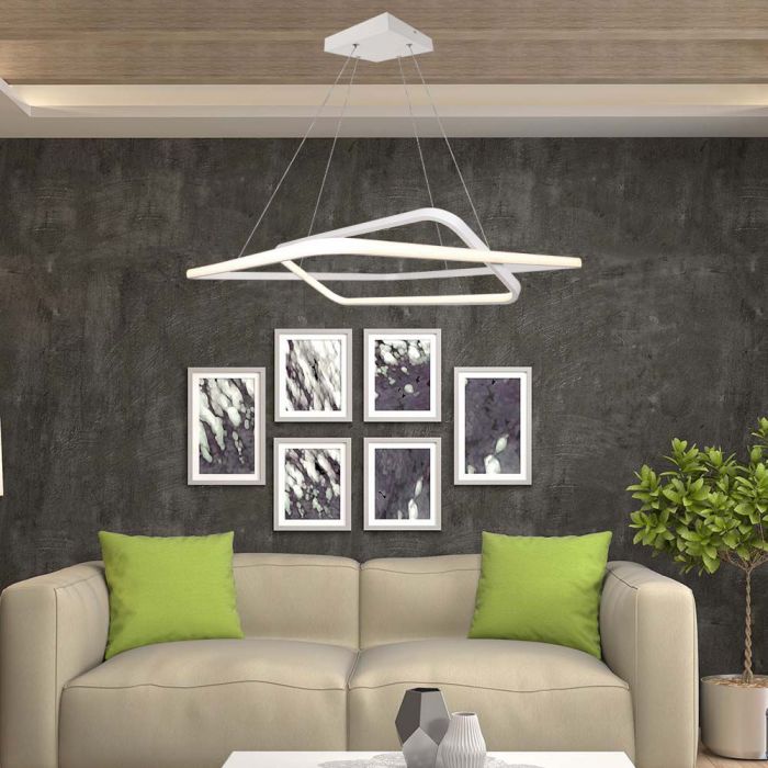 LED PENDANT LIGHT 48W DL 5150lm 600x1230mm TRIAC DIMMABLE WHITE