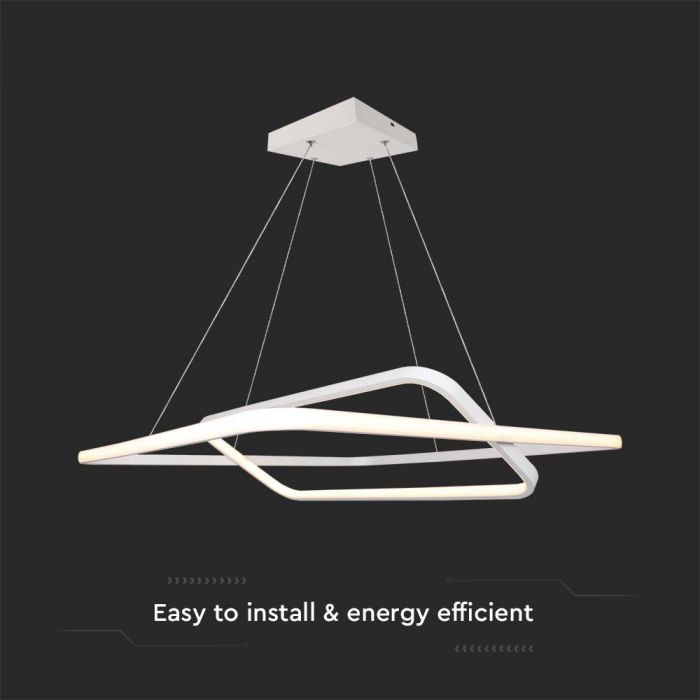 LED PENDANT LIGHT 48W DL 5150lm 600x1230mm TRIAC DIMMABLE WHITE