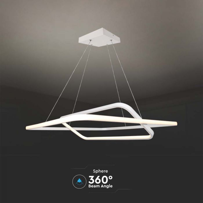 LED PENDANT LIGHT 48W DL 5150lm 600x1230mm TRIAC DIMMABLE WHITE