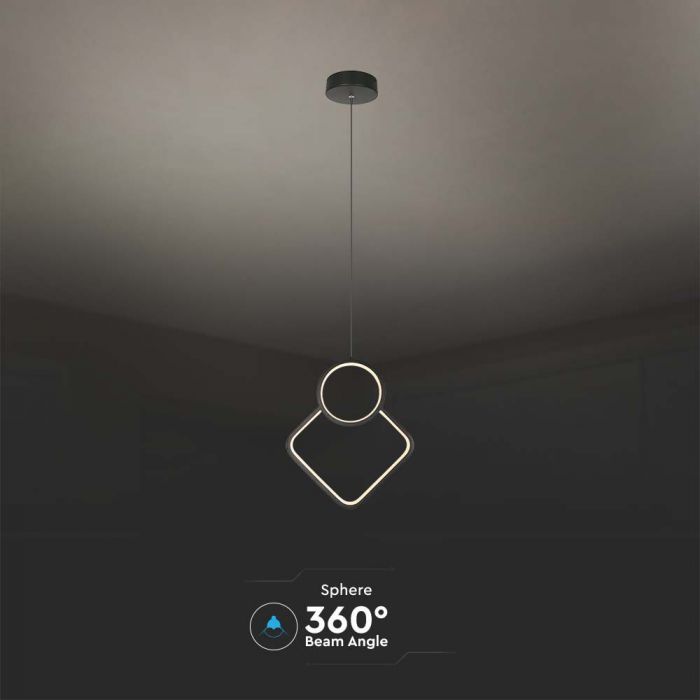 LED PENDANT LIGHT 12W WW 1300lm 280x1960mm WHITE