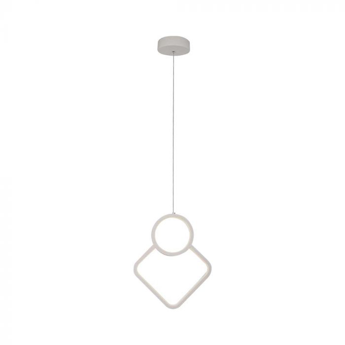 LED PENDANT LIGHT 12W WW 1300lm 280x1960mm WHITE