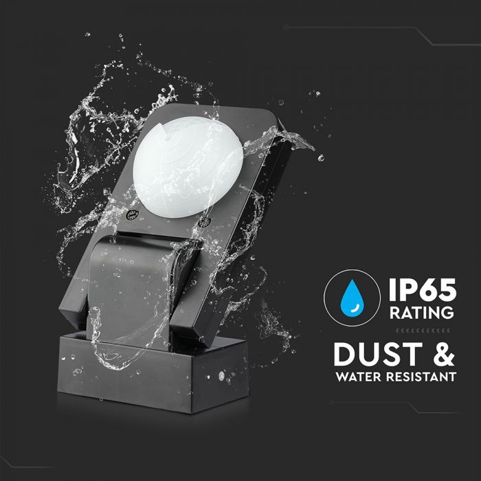 LED INFRARED MOTION SENSOR WALL 360° 20m IP20 Max. 1000W BLACK