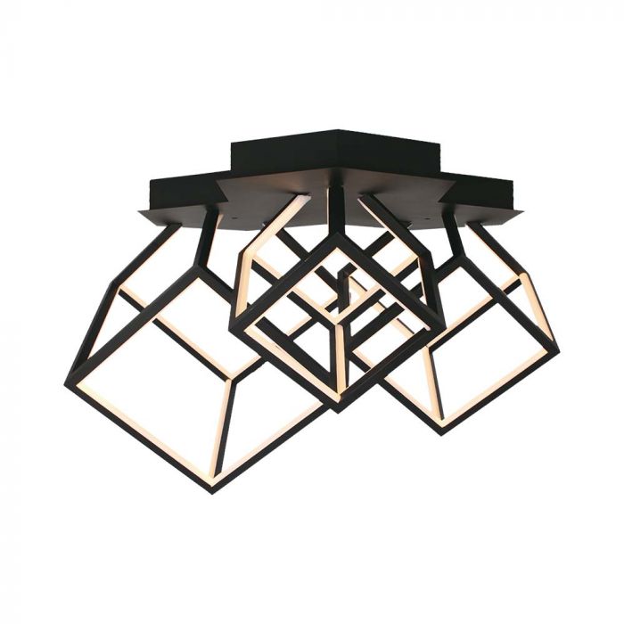 LED DECORATIVE CEILING LIGHT 46W WW 4900lm 64x35.9x41cm BLACK