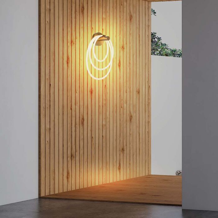 LED WALL LIGHT 36W WW 3940lm 340x460mm GOLD