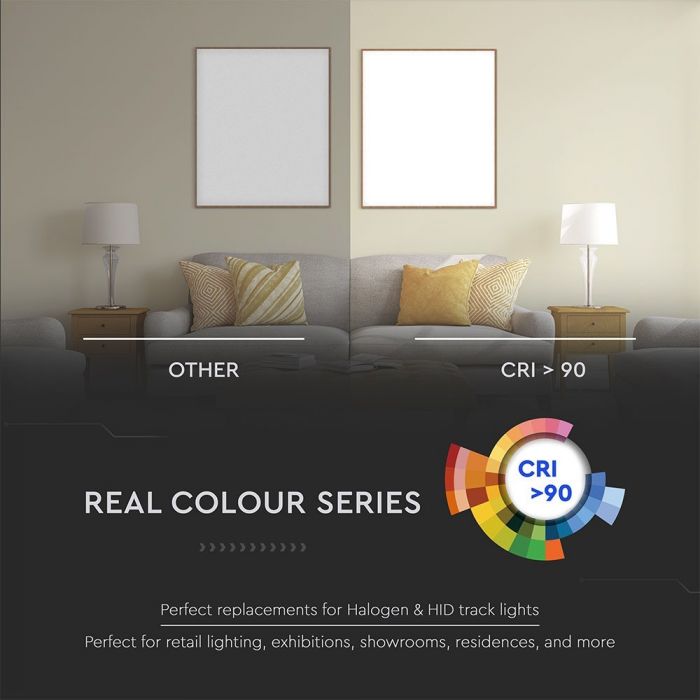 LED TRACK LINEAR LIGHT 25W 2000lm WW 30° 35X270 4-LINE BLACK SAMSUNG CHIP