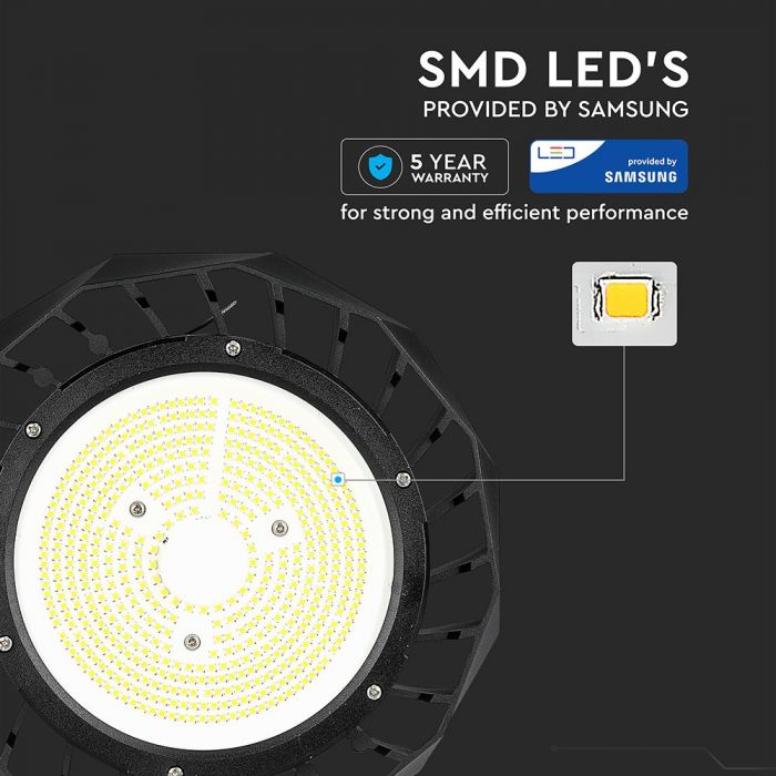 LED HIGHBAY UFO 100W DL 120° 16000lm 260X203 IP65 SAMSUNG CHIP 1-10V DIMMABLE A++