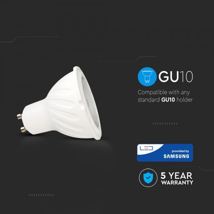 LED GU10 LAMP 6W CW 500lm 10° 50X55 WITH SAMSUNG CHIP A++