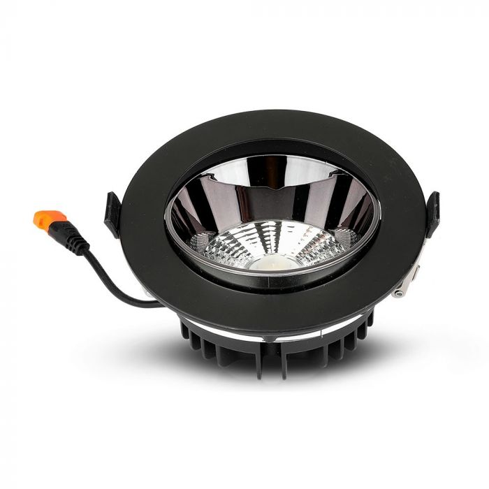 LED RELFECTOR COB DOWNLIGHT 30W CW 2400lm 120° 220X75 (210) MOVABLE SAMSUNG BLACK