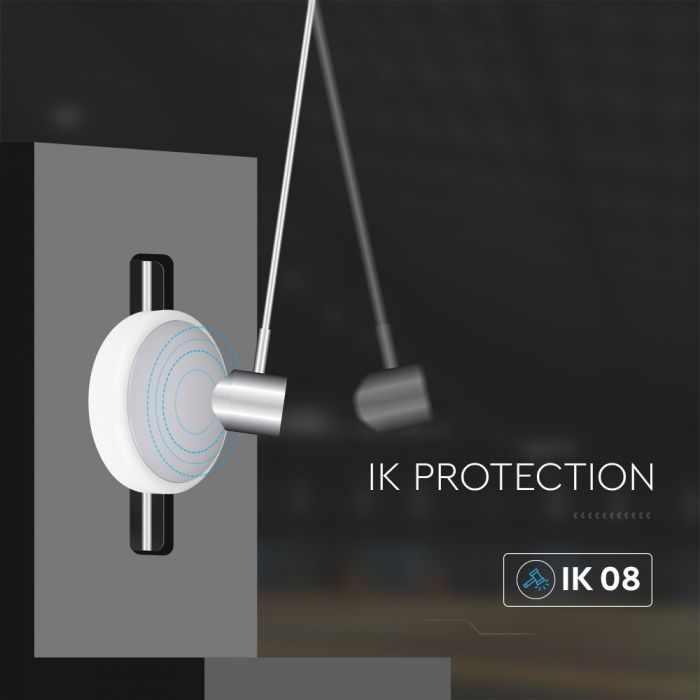 LED DOME LIGHT ROUND 20W 120° 1850lm 3in1 380X78 IP65 SAMSUNG IK08