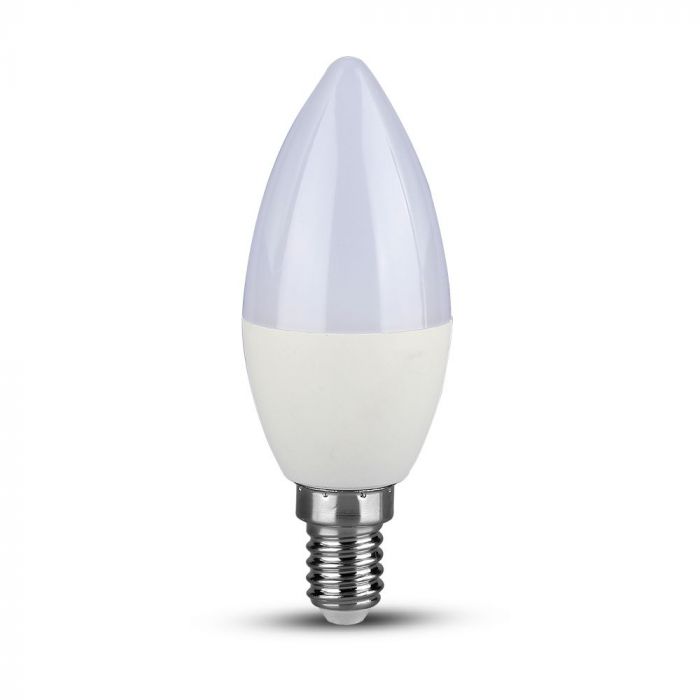 LED E14 LAMP 5.5W CW 470lm 200° C37 SAMSUNG CHIP DIMMABLE