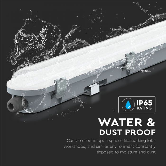 LED TUBE M-SERIES LAMP 36W CW 4320lm 4FT 120° MILKY COVER IP65 A++