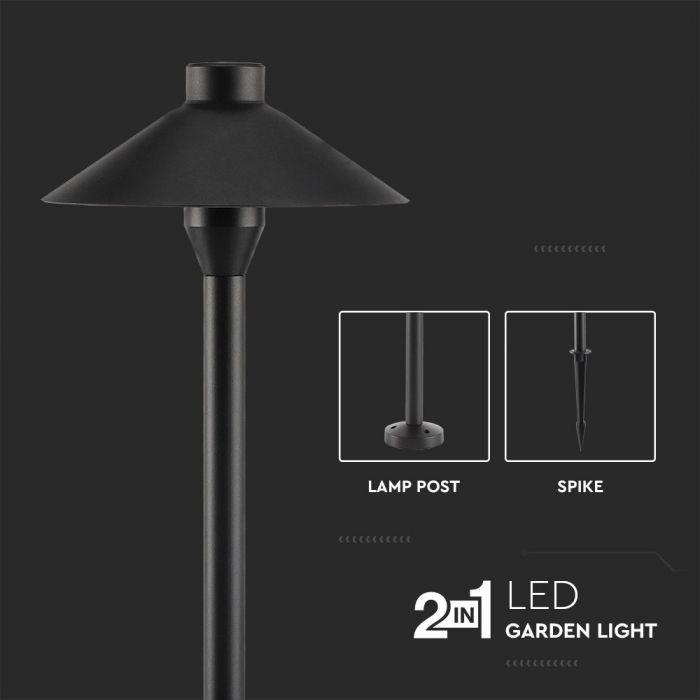 LED GERDEN SPIKE LIGHT BLACK 7W CW 420lm 100° 200X714 IP65